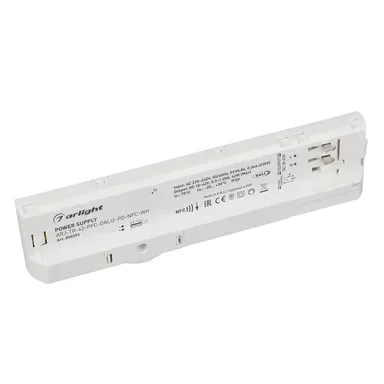 Блок питания для трековых систем ARJ-TR-42-PFC-DALI2-PD-NFC-WH (42W, 10-42V, 0.3-1.05 A, 4TR) (Arlight, IP20 Пластик, 5 лет) 055293