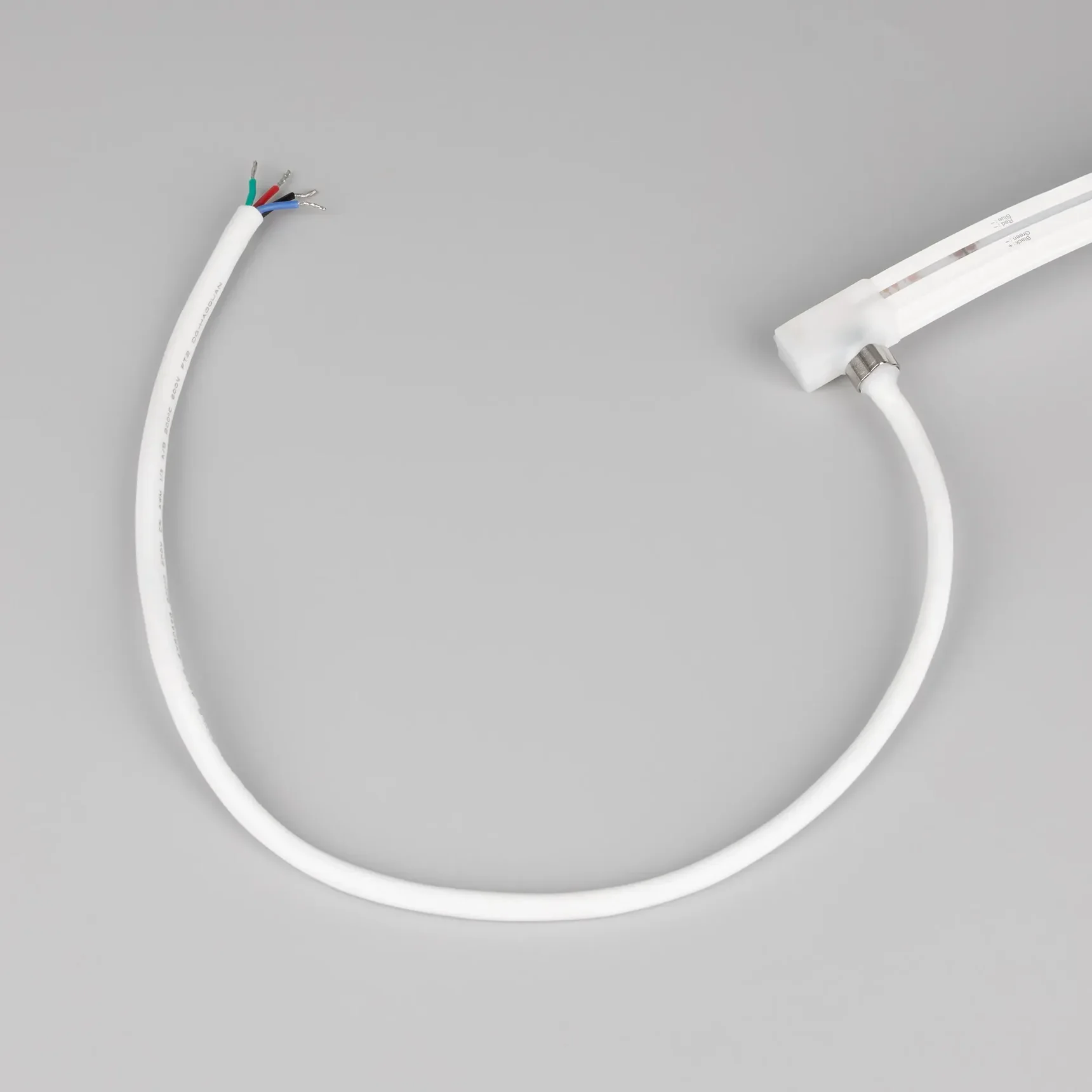 Светодиодная лента герметичная MOONLIGHT-PRO-TOP-X360-13x12mm 24V RGB (12 W/m, IP67, 10m, wire x2) (Arlight, Вывод боковой, 5 лет) 055310