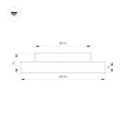 Светильник SP-ESTELY-R350-30W Warm3300-MIX (WH, 80 deg, 230V, TRIAC) (Arlight, IP20 Металл, 5 лет) 055366