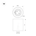 Светильник SP-ACENTO-R95-10W Warm2700 (WH, 20-45 deg, 230V) (Arlight, IP20 Металл, 5 лет) 055744