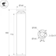 Светильник LGD-OTIS-20W-H800 Warm3500-MIX (Вишня, 315 deg, 230V) (Arlight, IP65 Металл, 5 лет) 055762