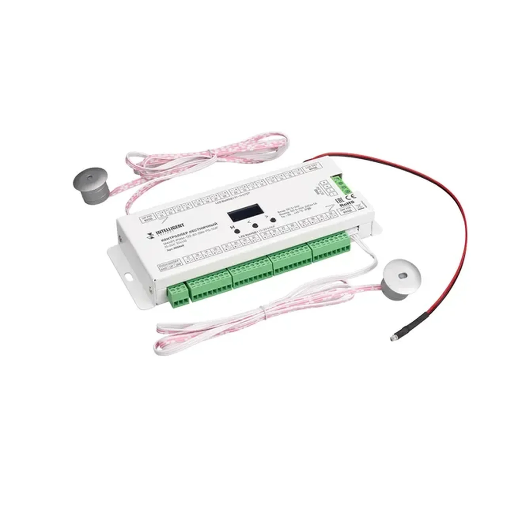 INTELLIGENT ARLIGHT Контроллер лестничный SMART-PWM-132-83-DIM-PS-SUF (5-24V, 32x1A) (IARL, IP20 Металл, 5 лет) 055869