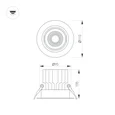 Светильник MS-VORTEX-BUILT-R110-20W Warm3000 (WH-WH, 40 deg, 230V) (Arlight, IP20 Металл, 5 лет) 056566