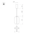 Светильник SP-SETA-HANG-L410х300-7W Warm2700 (WH, 320 deg, 230V) (Arlight, IP20 Натуральный шелк, 3 года) 056883