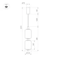 Светильник SP-CARAMELA-HANG-R120-7W Warm2700 (BK, 300 deg, 230V) (Arlight, IP20 Натуральный шелк, 3 года) 056886
