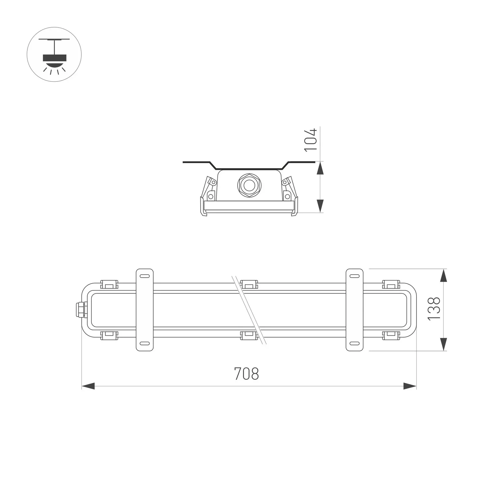 Светильник SP-KATANO-L700-20W Day4000 (SL, 100 deg, 230V) (Arlight, IP65 Металл, 5 лет) 056911