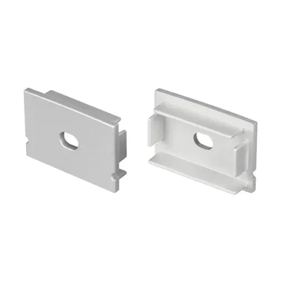 Заглушка LINE-3020 SILVER с отверстием (Arlight, Пластик) 057058 057058