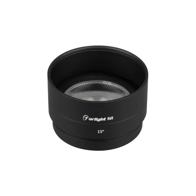 Насадка с фиксированным углом LGD-ARTIFACT-LENS-R65 (BK, 15 deg) (Arlight, Металл) 057120