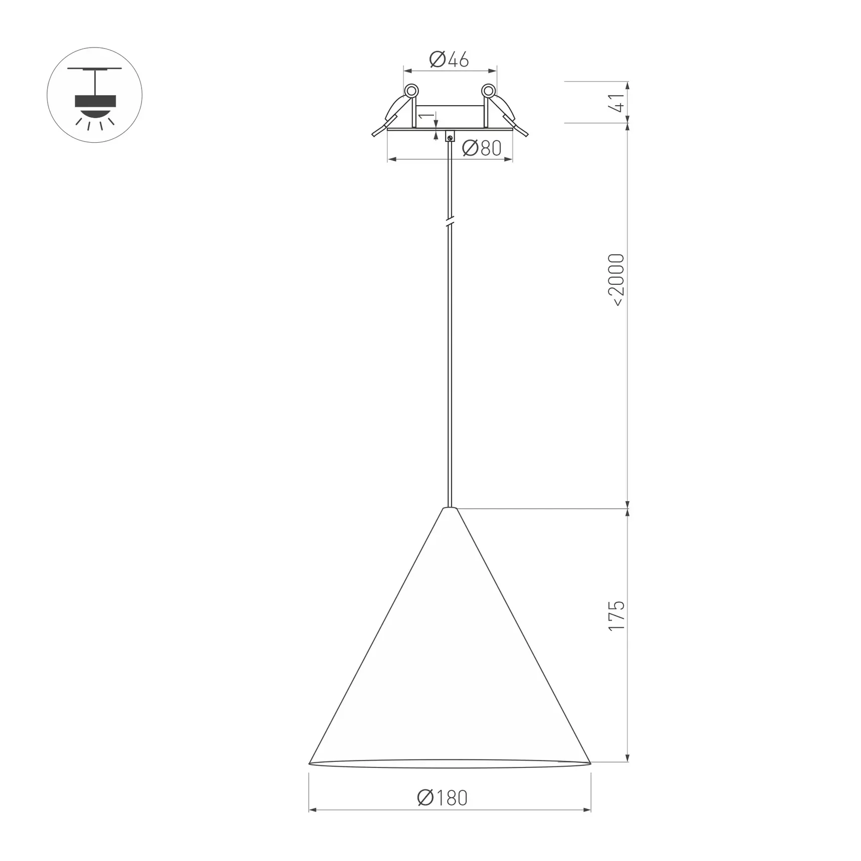 Светильник SP-MAKOTO-R180-10W Warm2700 (BK, 36 deg, 230V, TRIAC) (Arlight, IP20 Металл, 3 года) 057206