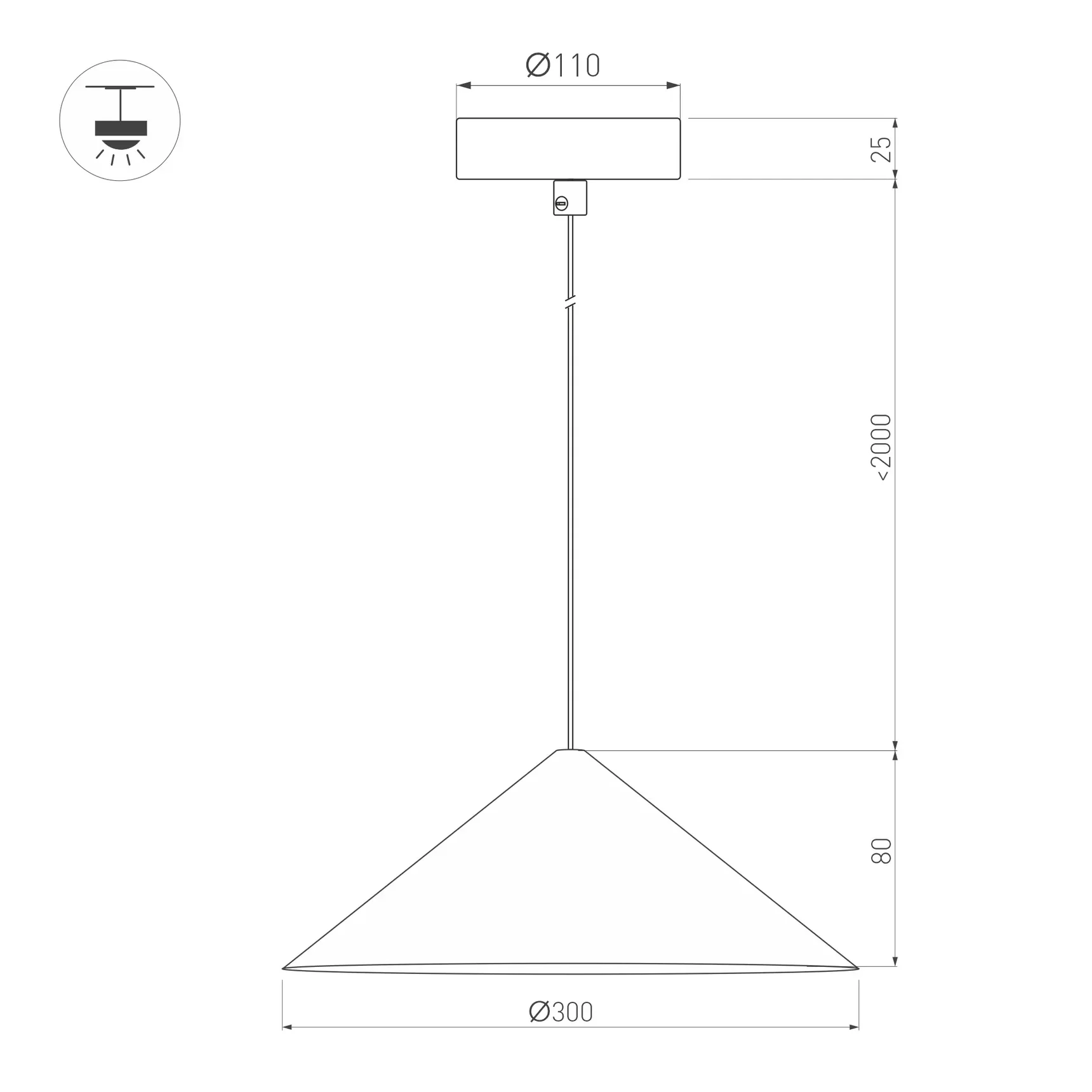 Светильник SP-MAKOTO-R300-10W Warm3000 (BK, 36 deg, 230V, TRIAC) (Arlight, IP20 Металл, 3 года) 057216