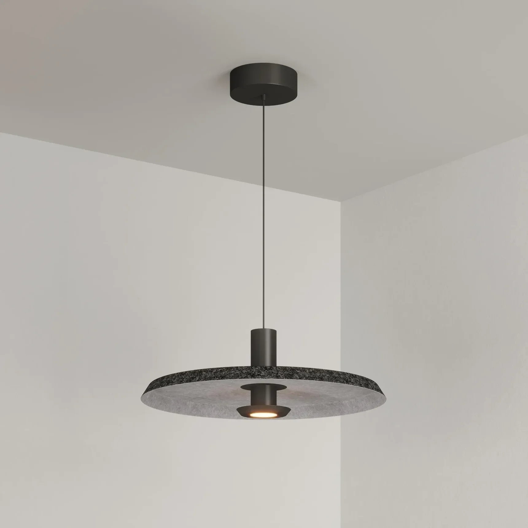 Светильник SP-KOTARO-R450-12W Warm3000 (BK-GR, 36 deg, 230V, TRIAC) (Arlight, IP20) 057224