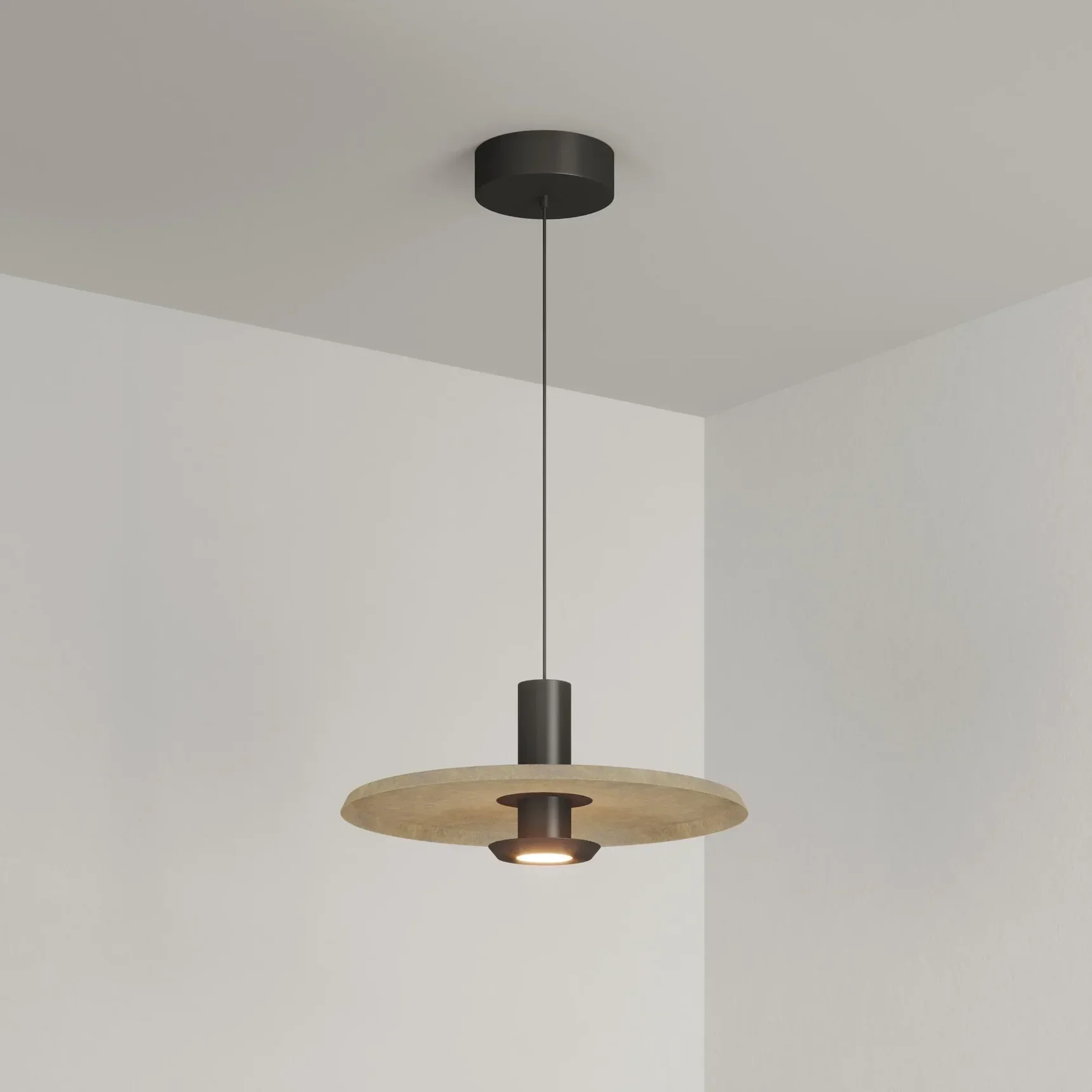 Светильник SP-KOTARO-R350-12W Warm2700 (BG-BG, 36 deg, 230V, TRIAC) (Arlight, IP20) 057229