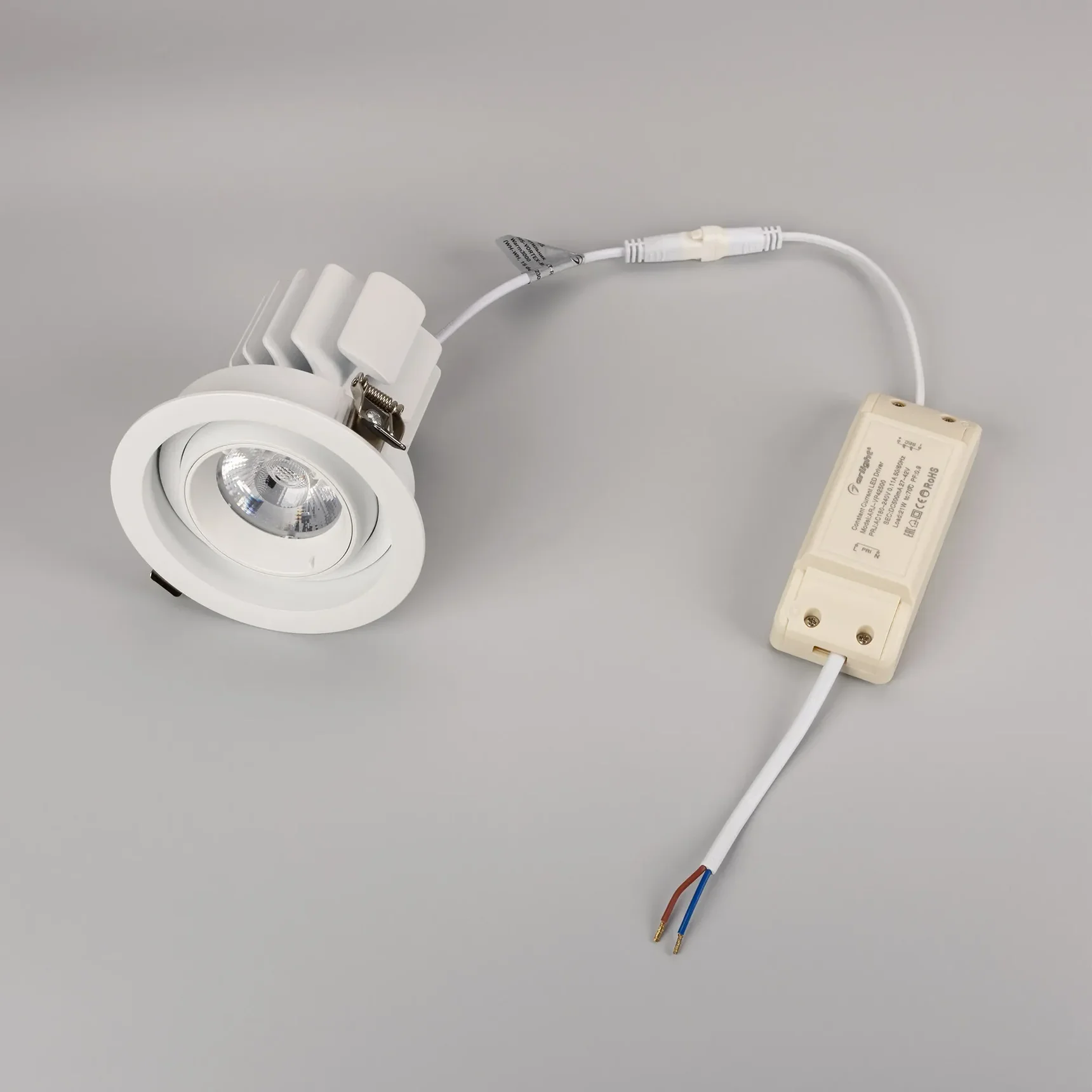 Светильник MS-VORTEX-BUILT-R110-20W Day4000 (WH-WH, 20 deg, 230V) (Arlight, IP20 Металл, 5 лет) 057753