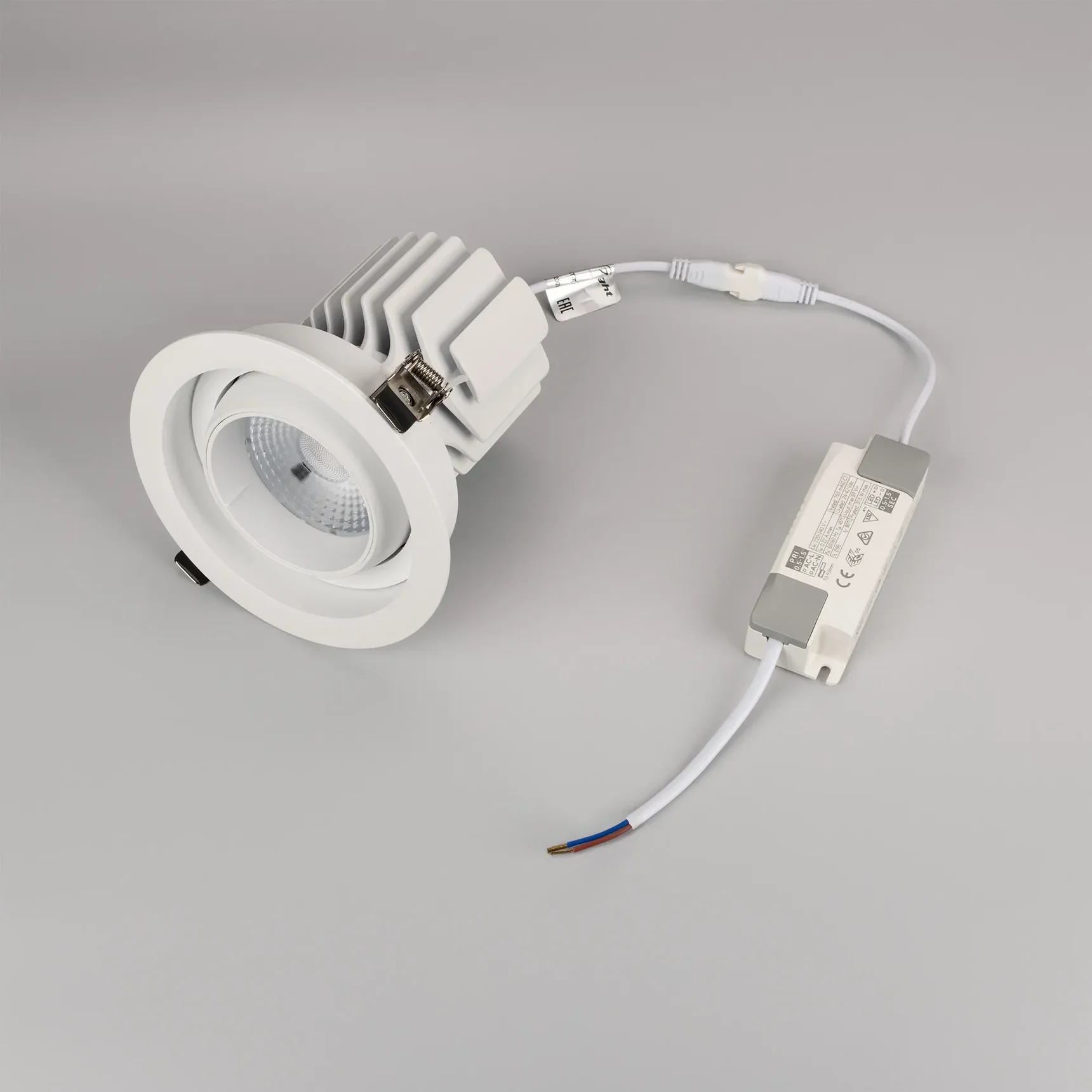 Светильник MS-VORTEX-BUILT-R135-30W Day4000 (WH-WH, 50 deg, 230V) (Arlight, IP20 Металл, 5 лет) 057757