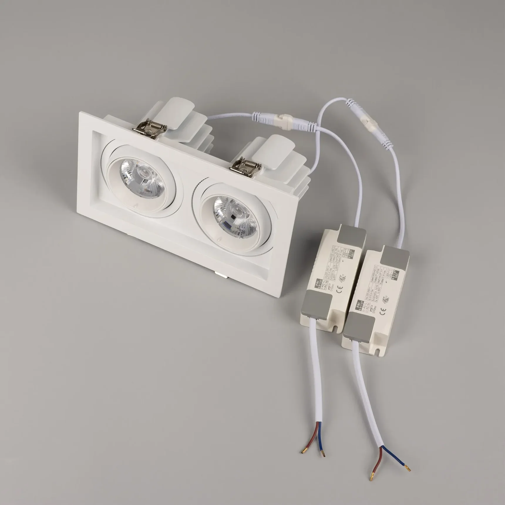 Светильник MS-VORTEX-BUILT-S210x117-2x20W Warm3000 (WH-WH, 20 deg, 230V) (Arlight, IP20 Металл, 5 лет) 057762