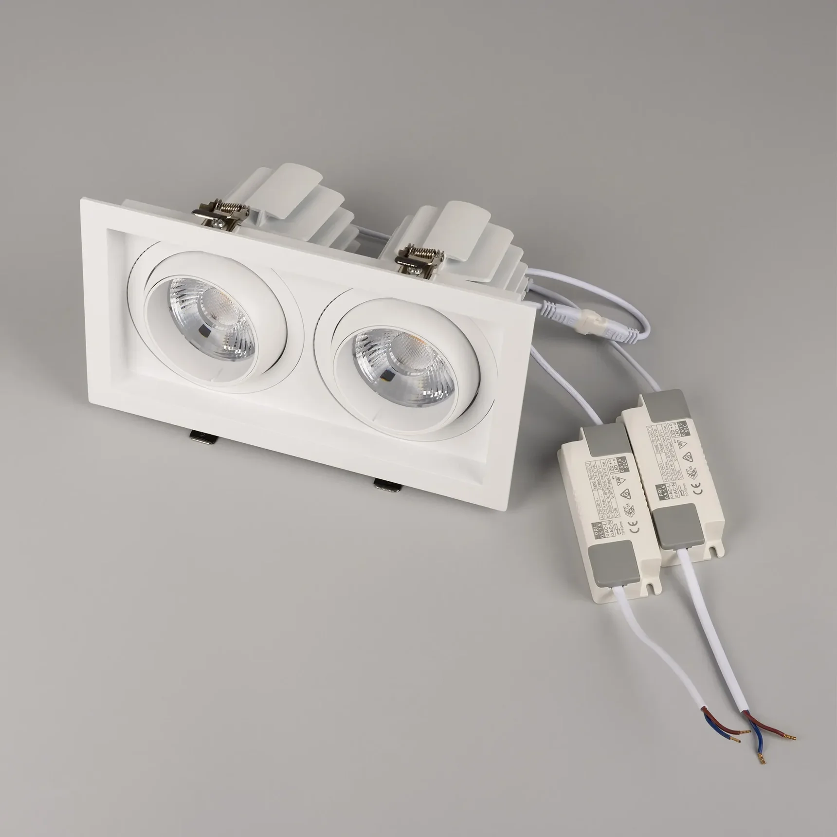 Светильник MS-VORTEX-BUILT-S250x140-2x30W Day4000 (WH-WH, 17 deg, 230V) (Arlight, IP20 Металл, 5 лет) 057765