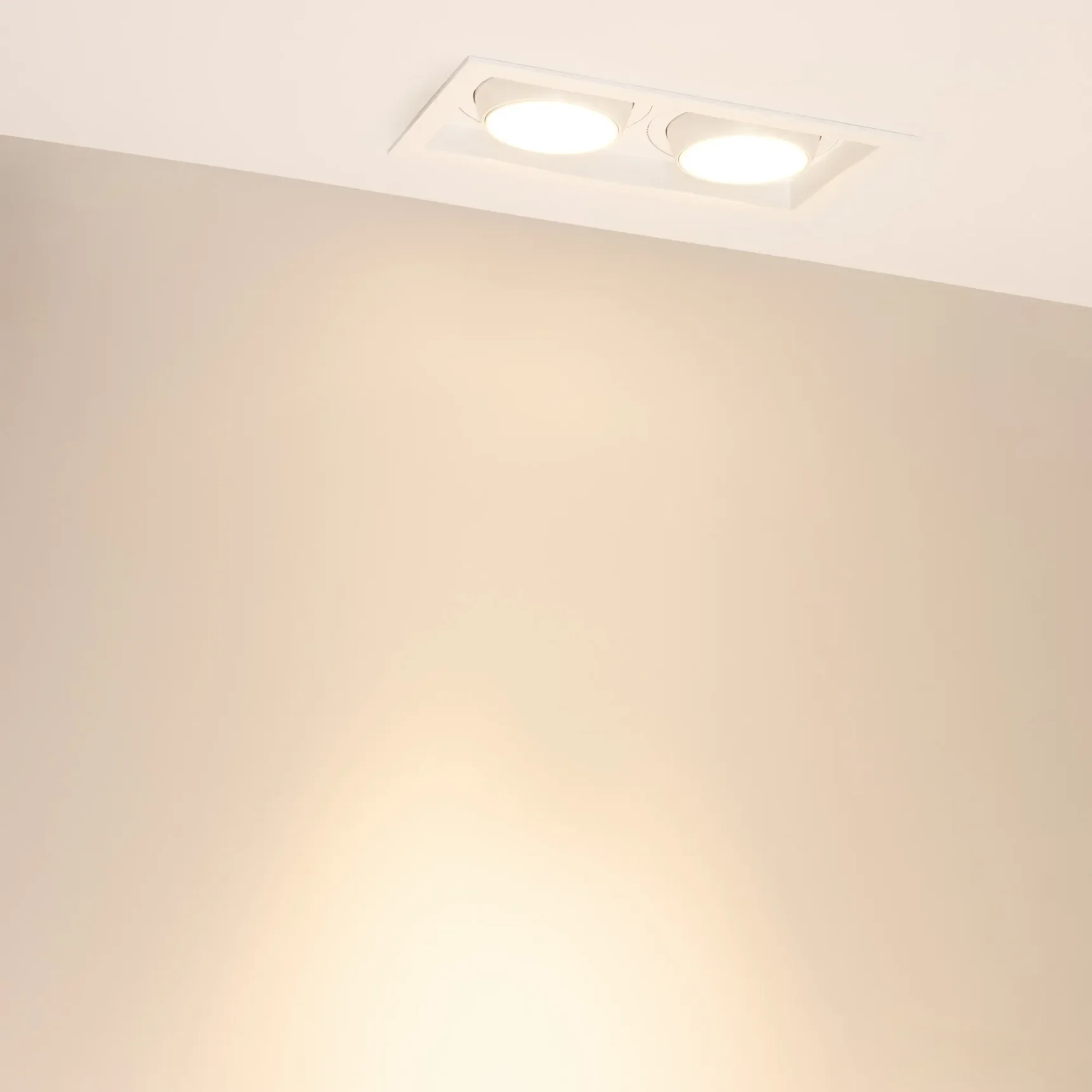 Светильник MS-VORTEX-BUILT-S250x140-2x30W Warm3000 (WH-WH, 30 deg, 230V) (Arlight, IP20 Металл, 5 лет) 057766