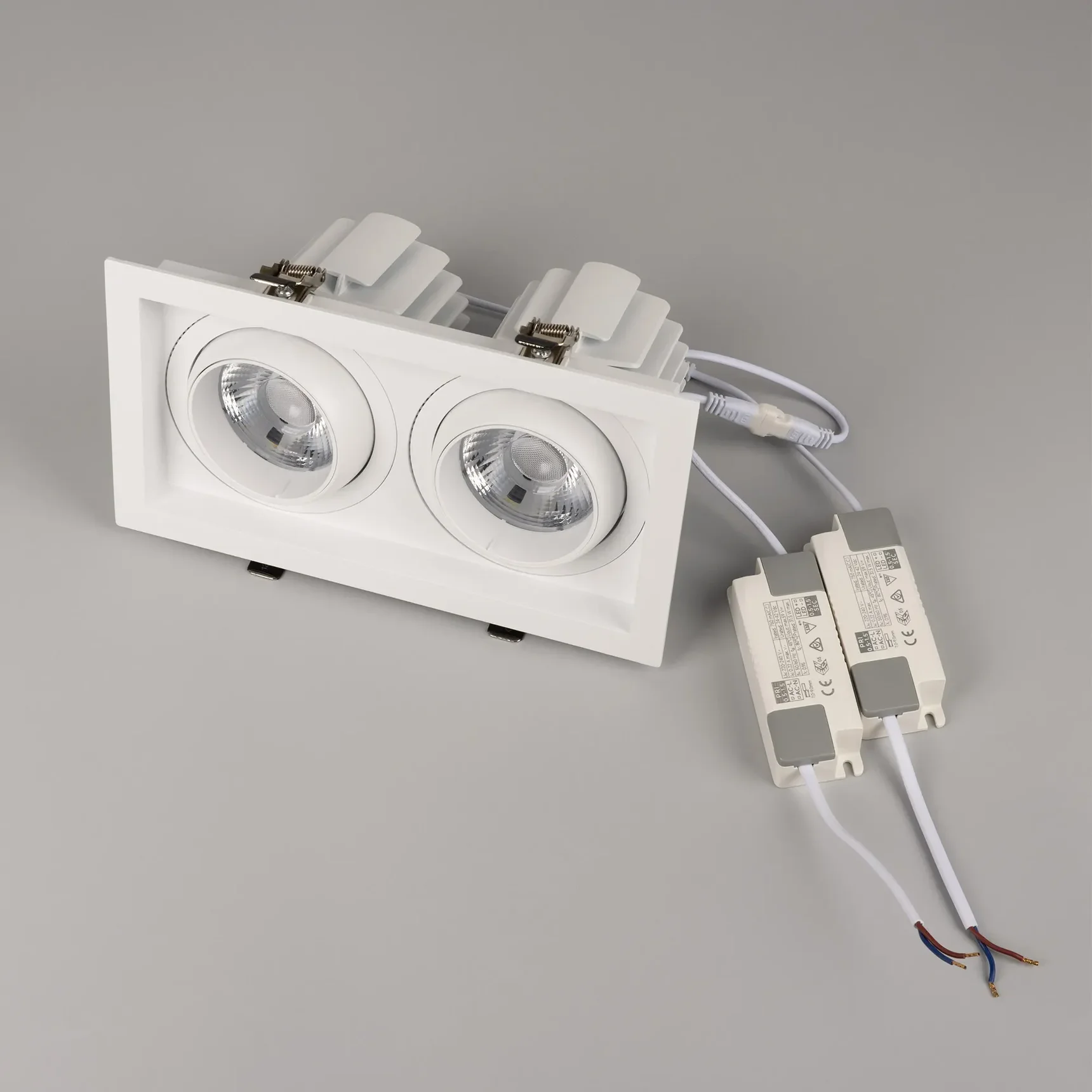 Светильник MS-VORTEX-BUILT-S250x140-2x30W Warm3000 (WH-WH, 30 deg, 230V) (Arlight, IP20 Металл, 5 лет) 057766