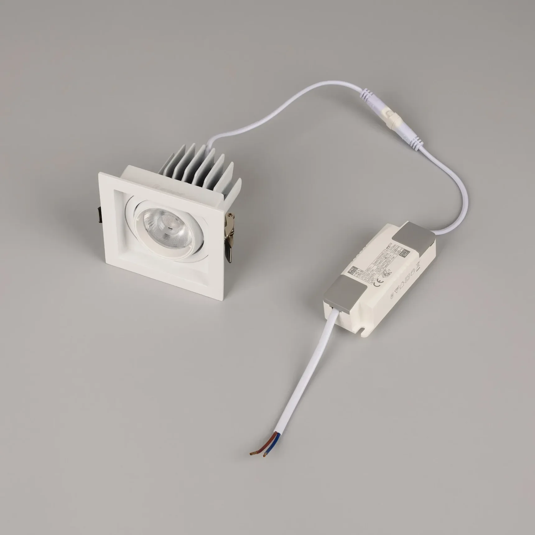 Светильник MS-VORTEX-BUILT-S90x90-12W Warm3000 (WH-WH, 40 deg, 230V) (Arlight, IP20 Металл, 5 лет) 057914