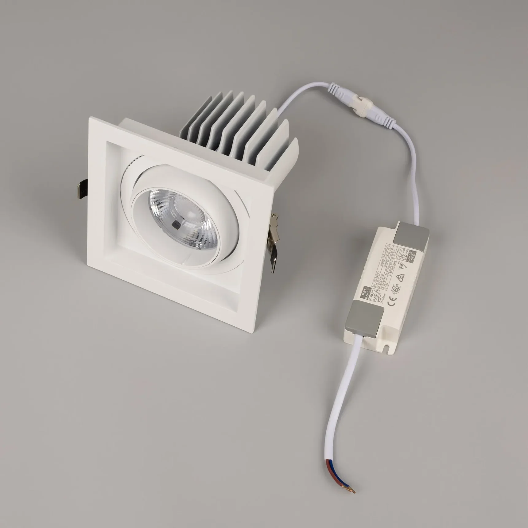 Светильник MS-VORTEX-BUILT-S140x140-30W Warm3000 (WH-WH, 30 deg, 230V) (Arlight, IP20 Металл, 5 лет) 057922