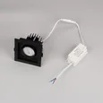 Светильник MS-VORTEX-BUILT-S90x90-12W Warm3000 (BK-BK, 40 deg, 230V) (Arlight, IP20 Металл, 5 лет) 057954