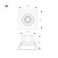 Светильник MS-VORTEX-BUILT-S90x90-12W Day4000 (BK-BK, 40 deg, 230V) (Arlight, IP20 Металл, 5 лет) 057962