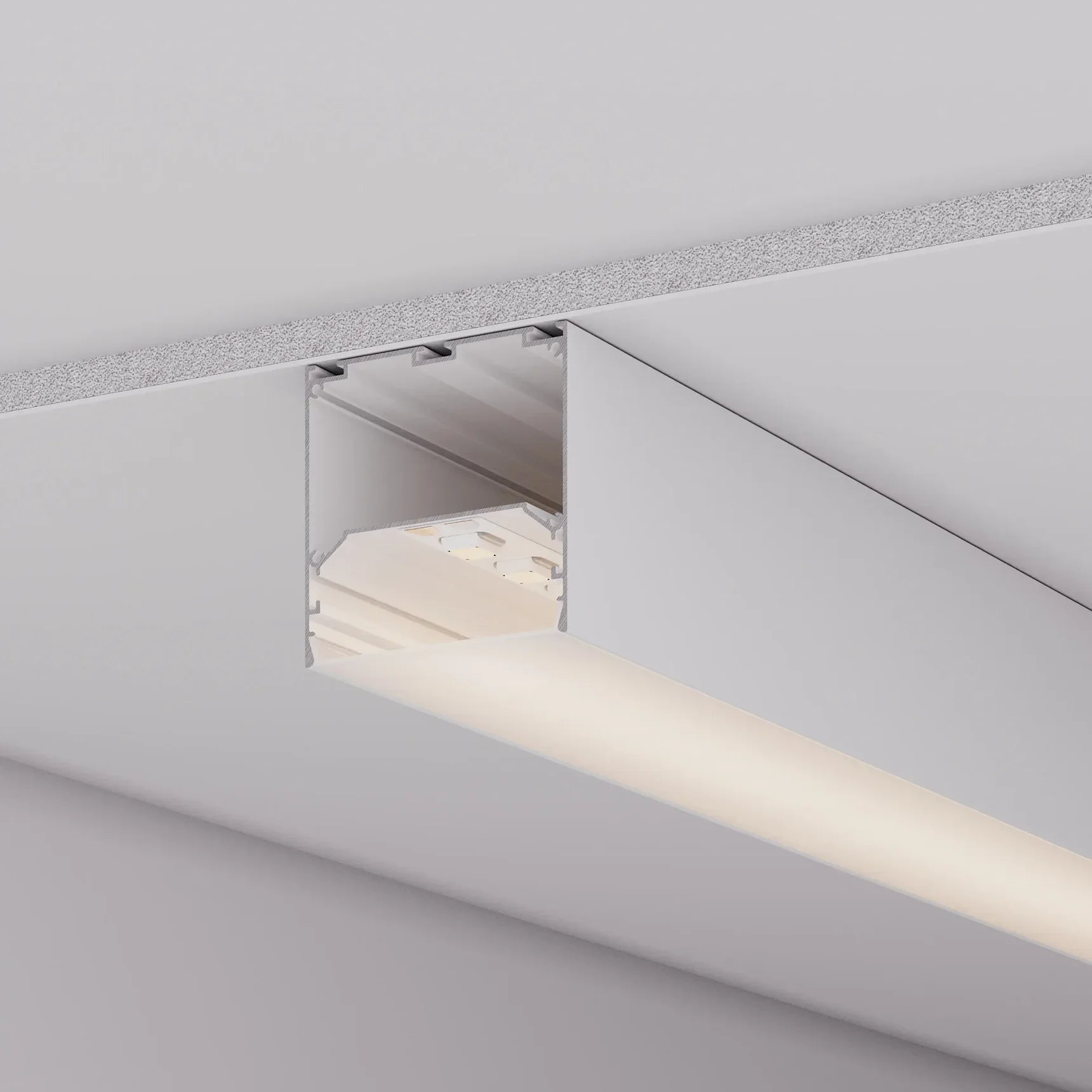 Профиль LINE-M-7575-2000 WHITE (Arlight, Алюминий) 058157 058157