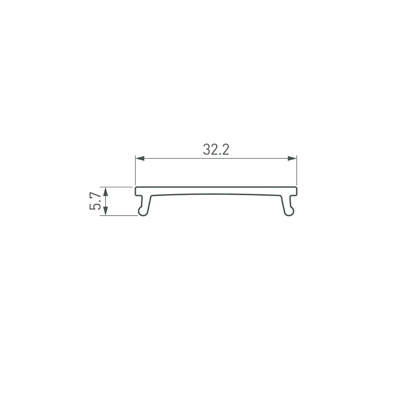 Экран LINIA32-FANTOM-MID-2000 OPAL (Arlight, Пластик) 058473