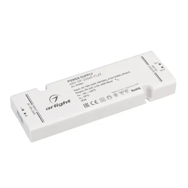 Блок питания ARV-SP-24060-FLAT (24V, 2.5A, 60W) (Arlight, IP20 Пластик, 5 лет) 059050