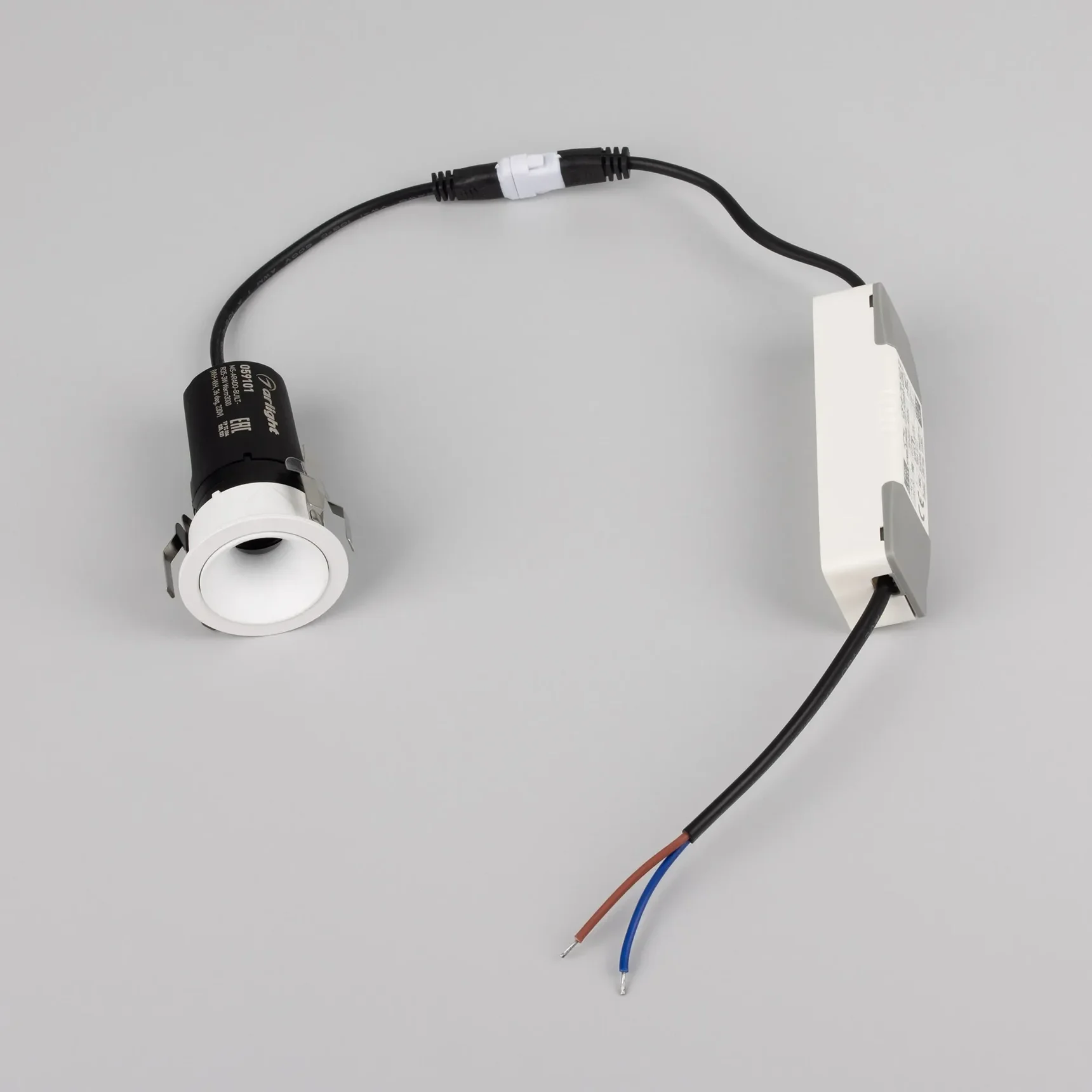 Светильник MS-ARADO-BUILT-R35-3W Warm3000 (WH-WH, 36 deg, 230V) (Arlight, IP20 Металл, 5 лет) 059101
