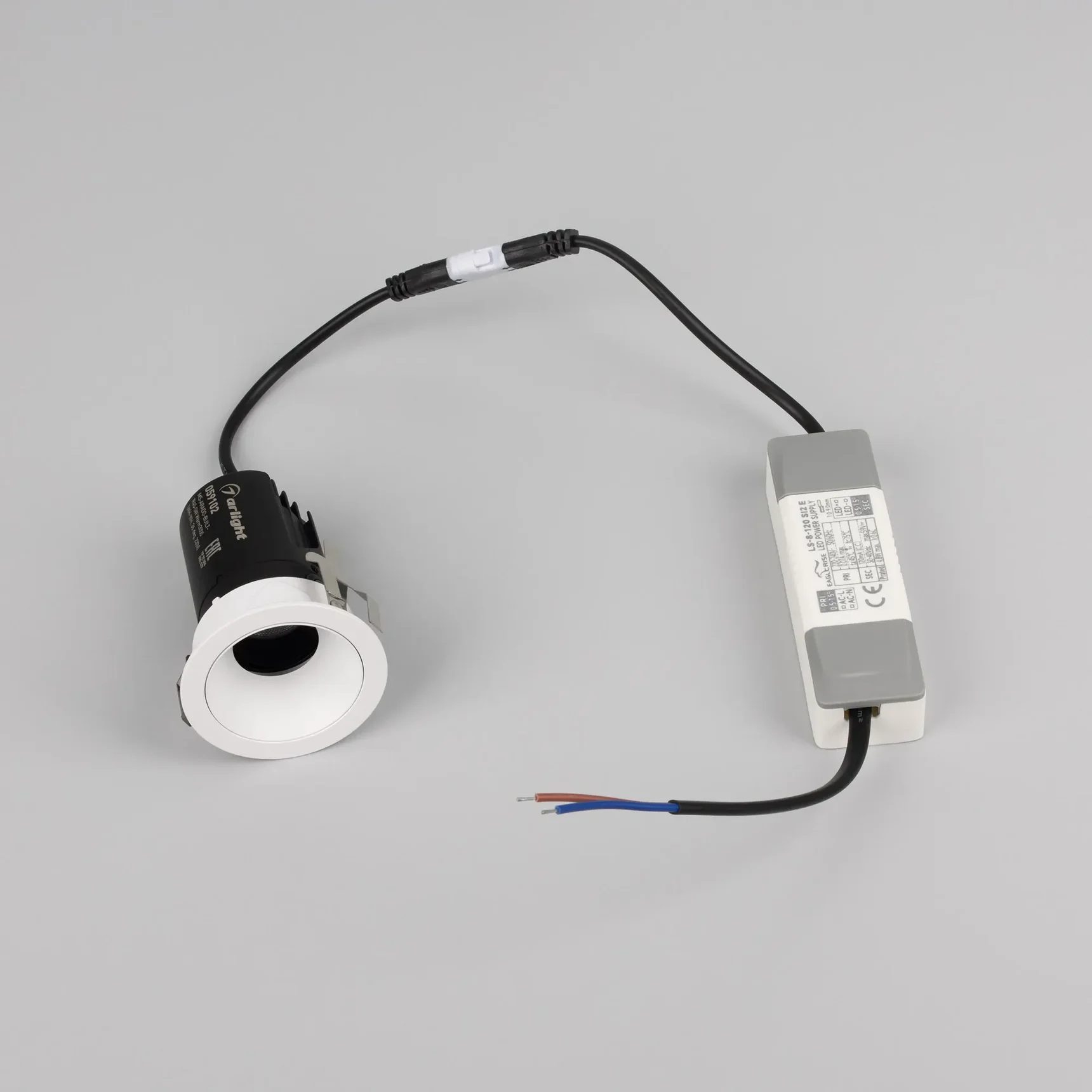 Светильник MS-ARADO-BUILT-R45-5W Warm3000 (WH-WH, 36 deg, 230V) (Arlight, IP20 Металл, 5 лет) 059102