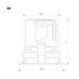 Светильник MS-ARADO-BUILT-R65-9W Warm3000 (WH-WH, 24 deg, 230V) (Arlight, IP20 Металл, 5 лет) 059105