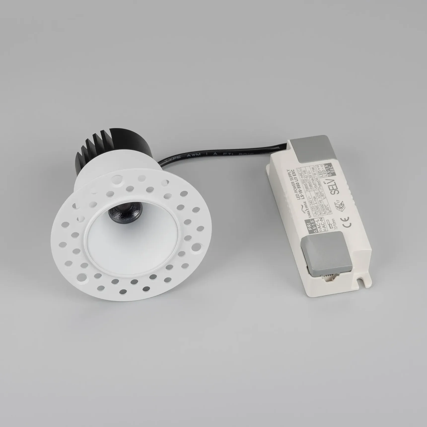 Светильник MS-INVISIO-TRIMLESS-R55-15W Warm3000 (WH-WH, 36 deg, 230V) (Arlight, IP54 Металл, 5 лет) 059162