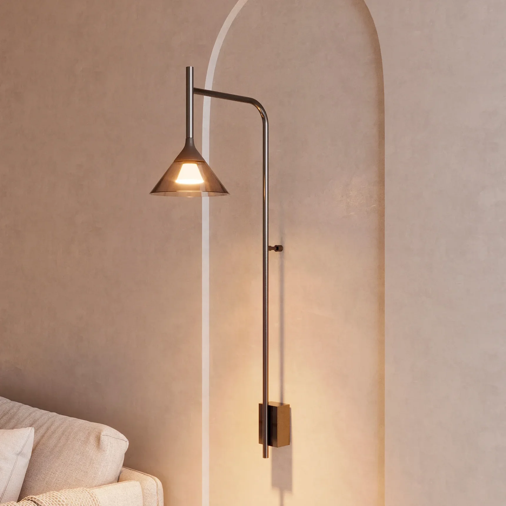 Светильник SP-OMBRELLO-WALL-7W Warm3000 (BK, 30 deg, 230V) (Arlight, IP20 Металл, 5 лет) 059591