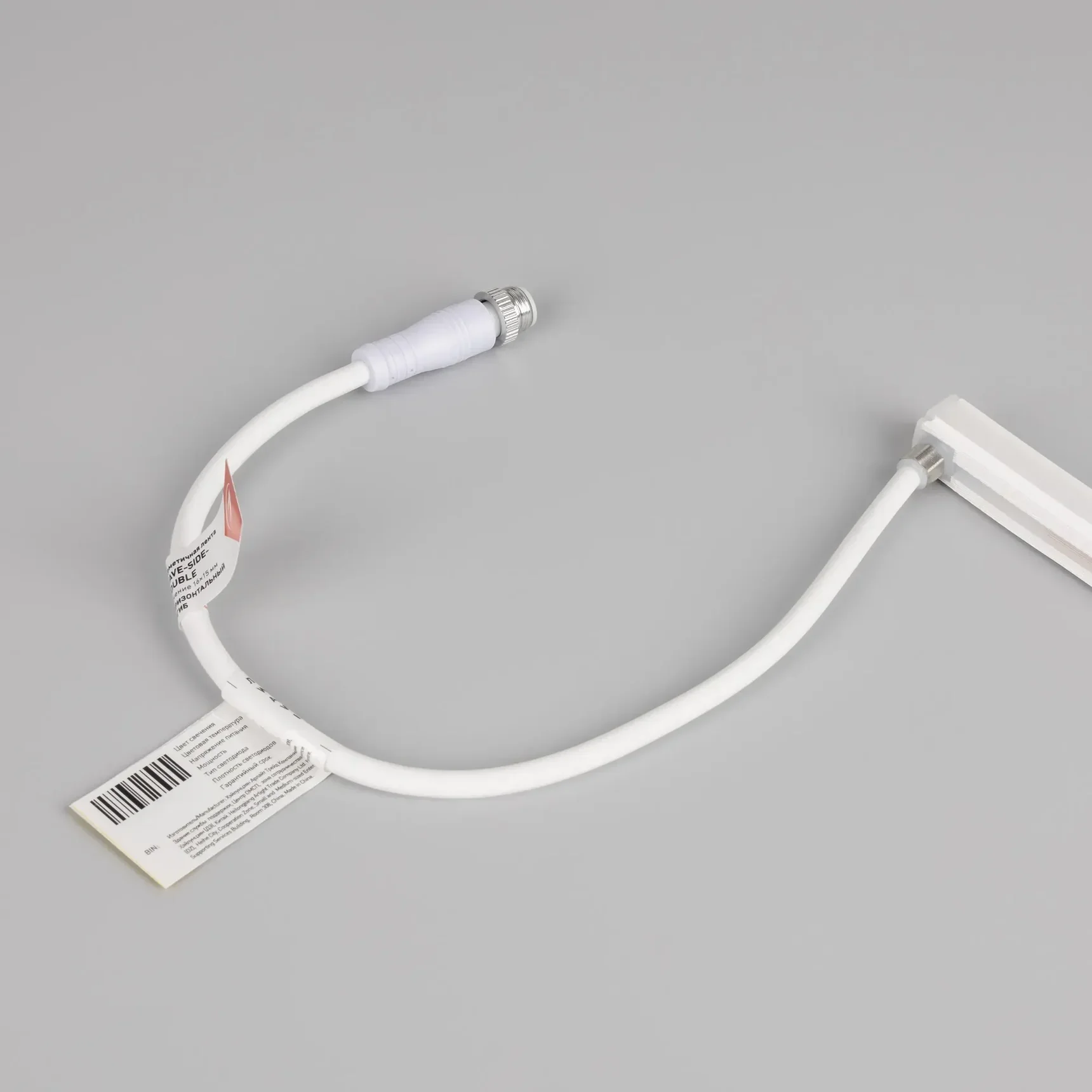 Светодиодная лента герметичная WAVE-SIDE-DOUBLE-A120-16x15mm 24V White6000 (15 W/m, IP67, 5m, wire x1) (Arlight, Вывод боковой, 5 лет) 059720