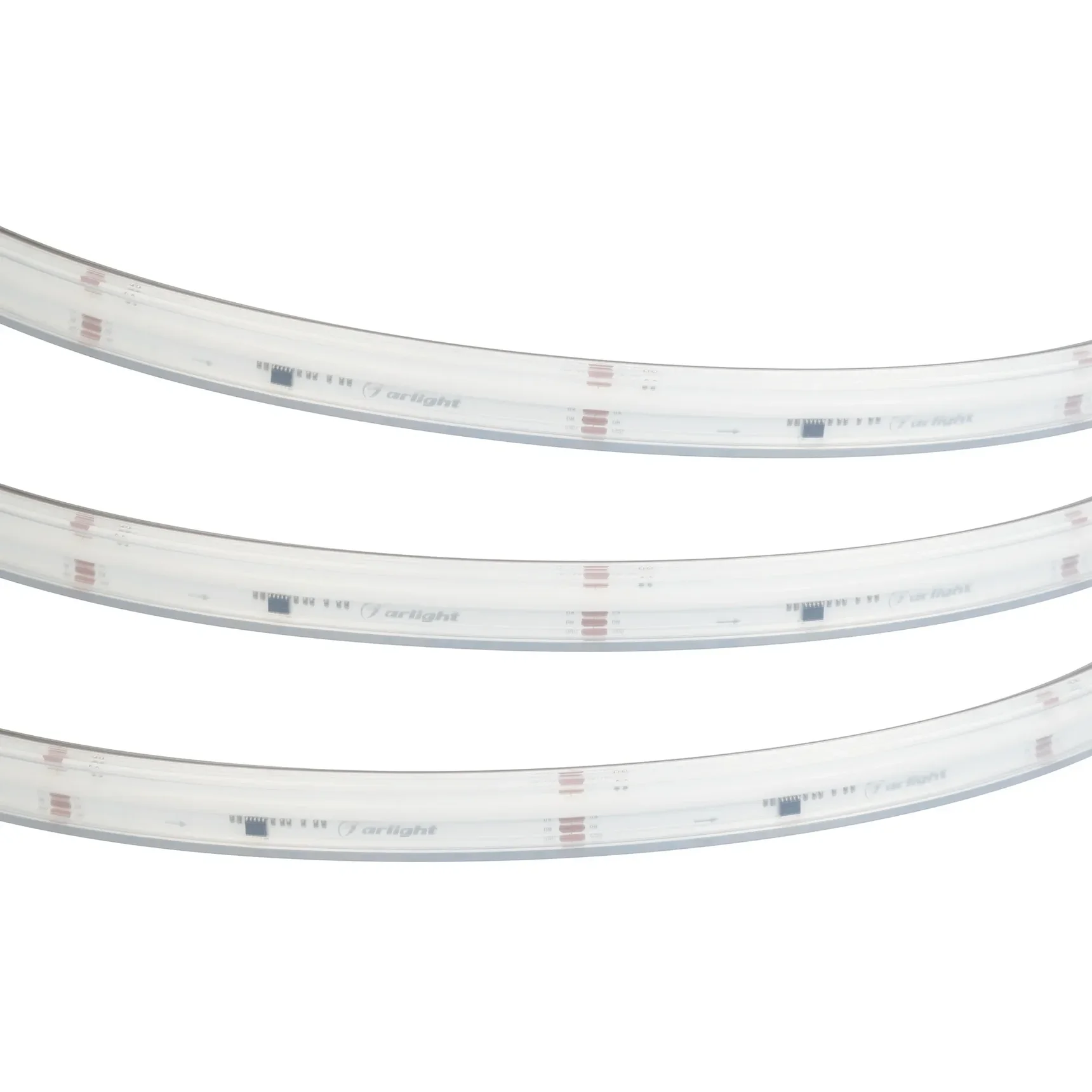 Светодиодная лента герметичная DMX-COB-PS-X1008-21mm 24V RGB-PX126 (11 W/m, IP67, CSP, 5m) (Arlight, -) 059821