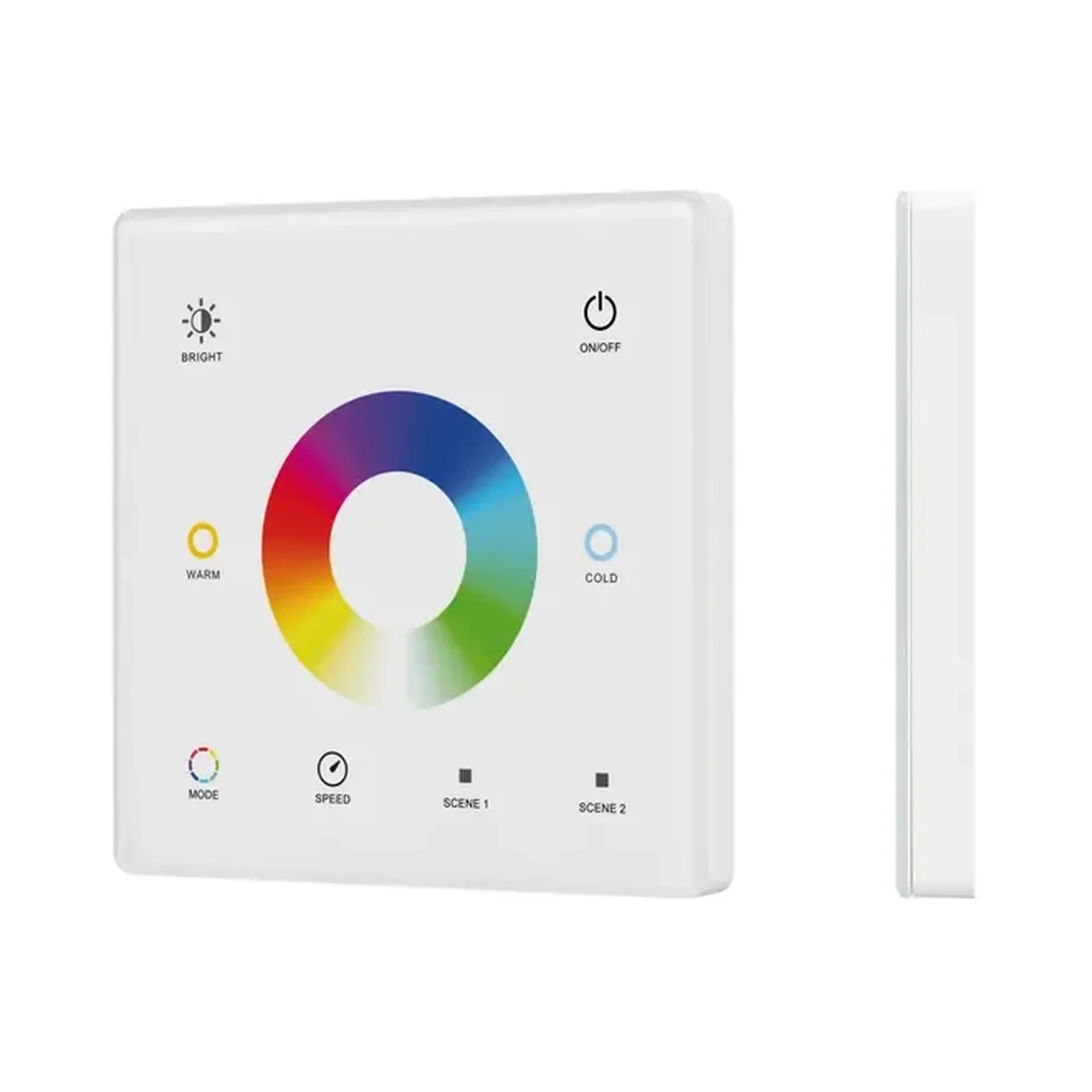 INTELLIGENT ARLIGHT Сенсорная панель SMART-RF-801-11-1G-2SC-RGB-MIX белый (3V, 2.4G) накладная (IARL, IP20 Пластик, 5 лет) 060185