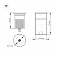 Светильник LTD-GROUND-R65-6W Warm2700 (SL, 24 deg, 230V) (Arlight, IP67 Металл, 3 года) 060623