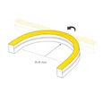 Светодиодная лента герметичная MOONLIGHT-PRO-SIDE-X320-12x17mm 48V Warm3000 (10 W/m, IP67, 30m, wire x2) (Arlight, Вывод боковой, 7 лет) 060689