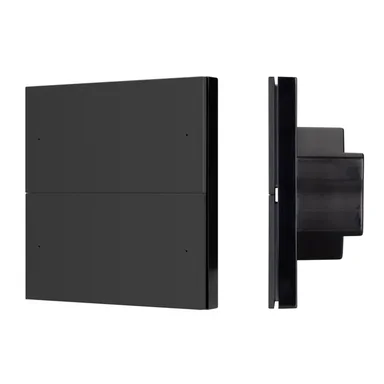 INTELLIGENT ARLIGHT Кнопочная панель SMART DALI-301-22-4K-D2-IN Black (BUS, Frameless) (IARL, IP20 Пластик, 5 лет) 060976