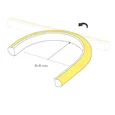 Светодиодная лента герметичная MOONLIGHT-PRO-TOP-X320-16x15mm 48V Day4000 (10 W/m, IP65, 30m, wire x2) (Arlight, Силикон) 061061