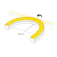 Светодиодная лента герметичная MOONLIGHT-PRO-SIDE-X320-16x16mm 48V White6000 (10 W/m, IP67, 30m, wire x2) (Arlight, Вывод боковой, 7 лет) 061065