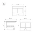 Светильник LTD-DAFNA-GROUND-R180-25W Warm3000 (SL, 10 deg, 230V) (Arlight, IP67 Металл, 5 лет) 061201