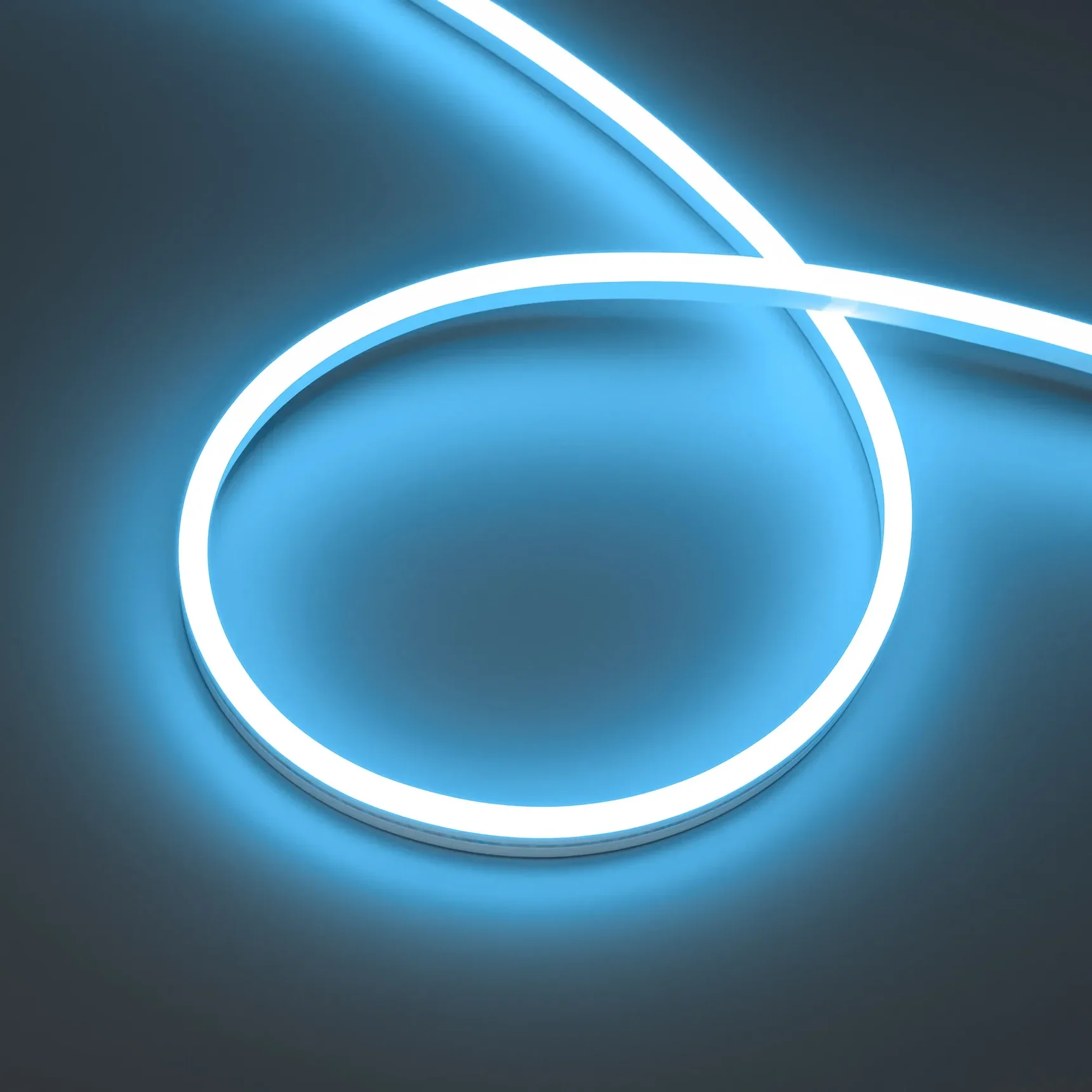 Светодиодная лента герметичная HALO-SIDE-A168-6x13mm 24V Lake Blue (10 W/m, IP67, 2835, 5m) (Arlight, Силикон) 061560