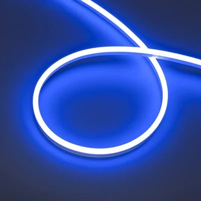 Светодиодная лента герметичная HALO-SIDE-A168-6x13mm 24V Blue (10 W/m, IP67, 2835, 5m) (Arlight, Силикон) 061561