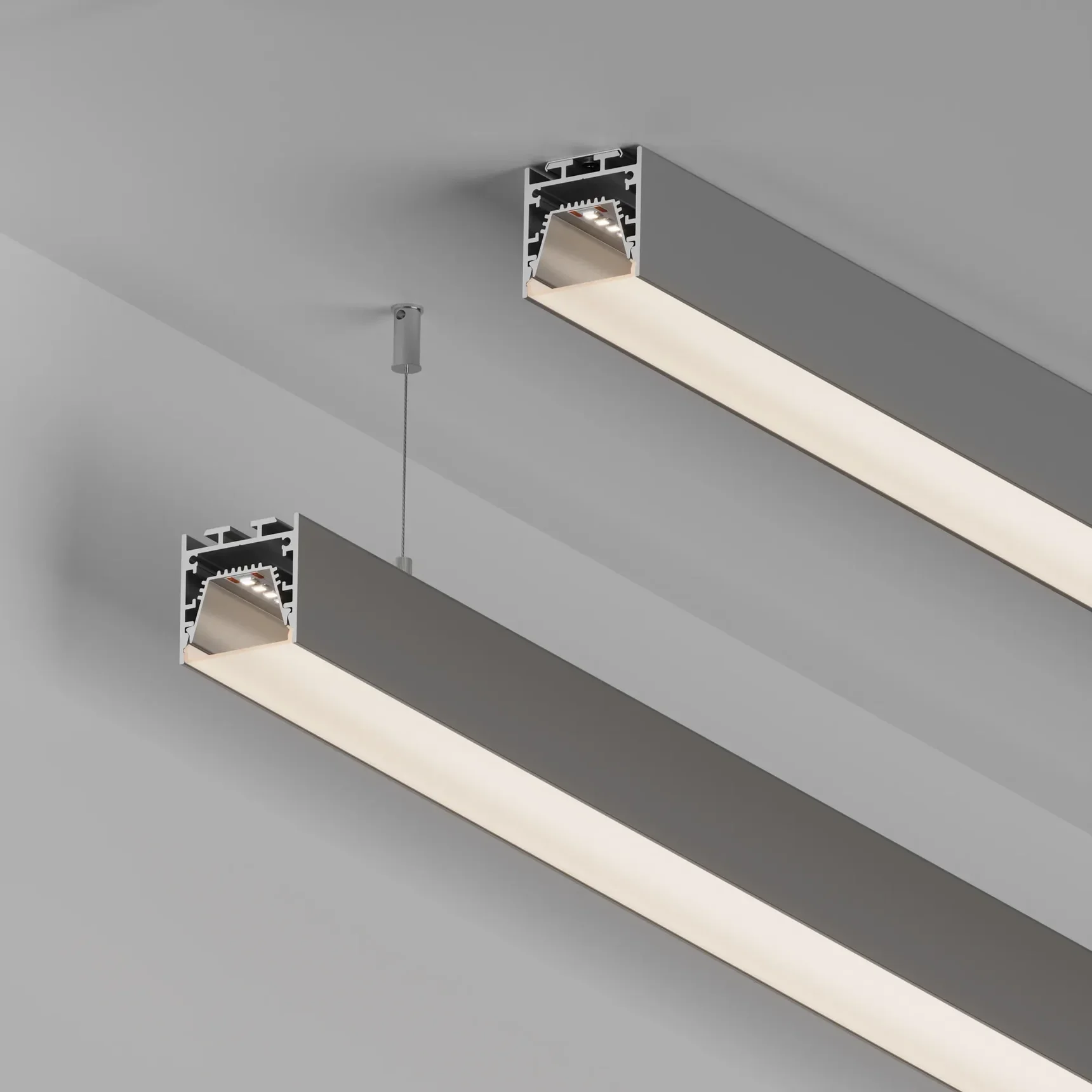 Профиль LINE-3535-TRAY-3000 ANOD (Arlight, Алюминий) 062189