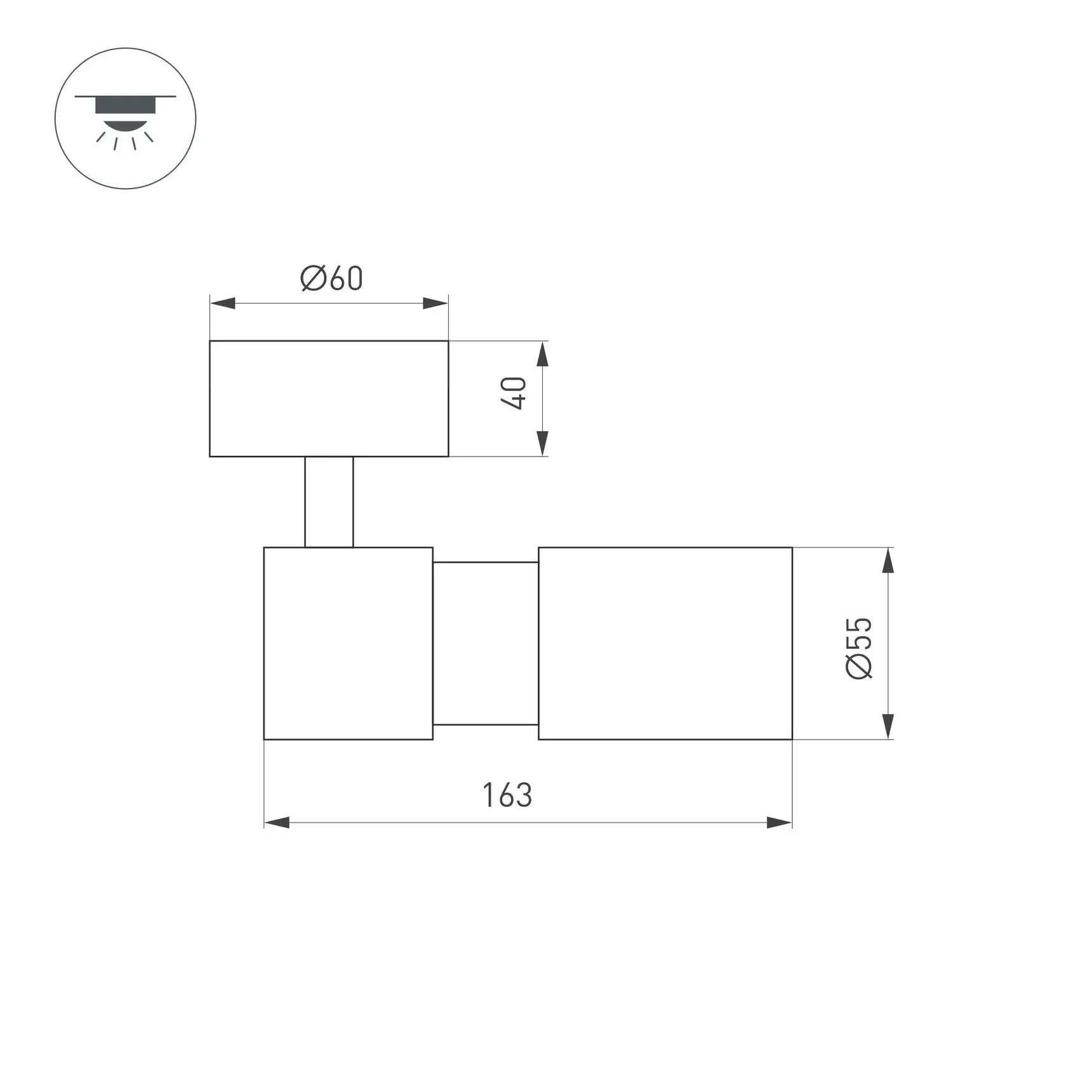 Светильник SP-ARTEMIS-SURFACE-FLAP-R55-12W Warm2700 (WH, 8-80 deg, 230V) (Arlight, IP20 Металл, 5 лет) 062248