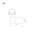 Светильник LGD-ARTEMIS-BUILT-FLAP-R55-12W Warm2700 (BK, 8-80 deg, 230V) (Arlight, IP20 Металл, 5 лет) 062274