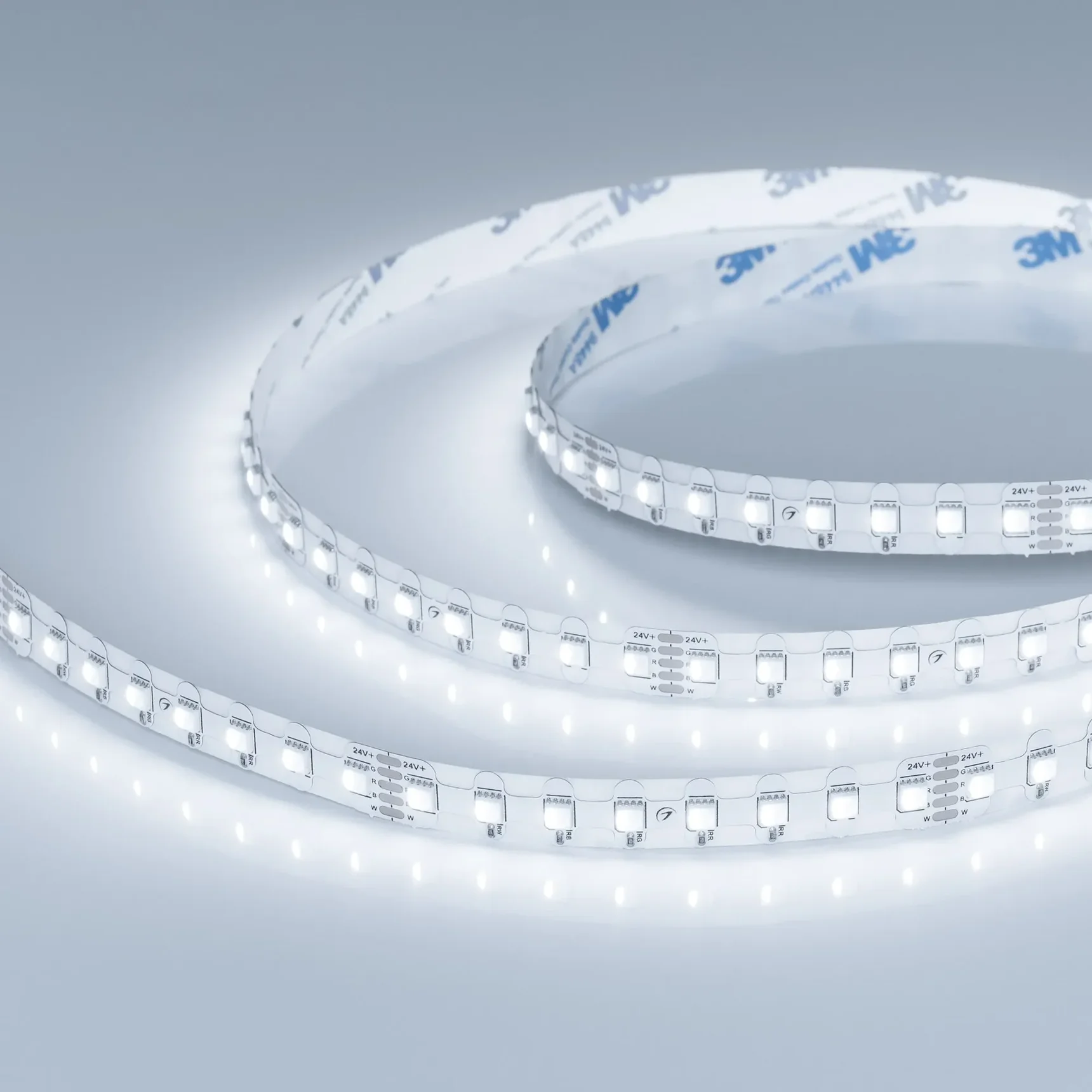 Светодиодная лента герметичная RZ-NANO-H96-12mm 24V RGBW-White (12 W/m, IP54, 5m) (Arlight, CRI>90) 062380