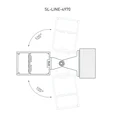 Профиль SL-LINE-4970-2000 BLACK (BY) (Arlight, Алюминий) 062513
